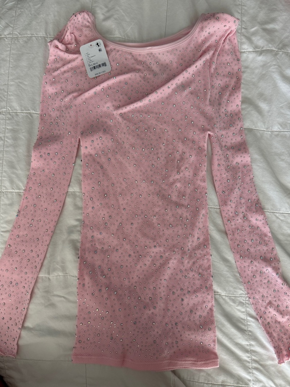 Free People M/L long sleeve top layering, or wear alone.